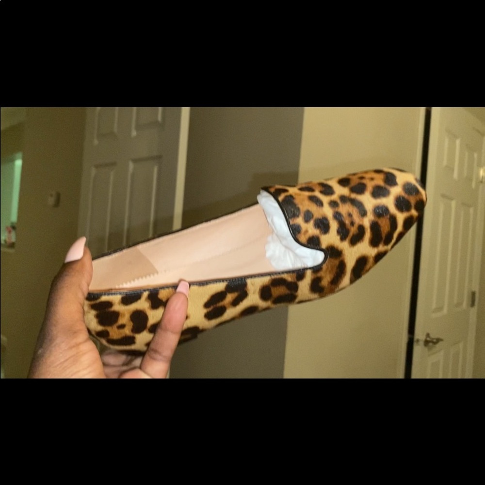 J. Crew Smoking Slipper In Haircalf